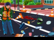 Jouer à Sanitation Worker Cleaning Road