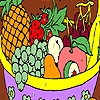 Jouer à Fruits in a basket coloring