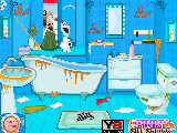 Jouer à Elsa winter bathroom cleaning game