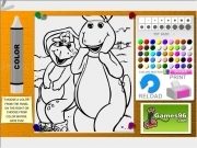 Jouer à Barney coloring