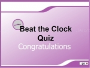 Jouer à Beat the clock quiz - congratulations