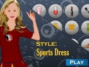 Jouer à Shop and dress makeup matching game - sports dress