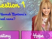 Jouer à Hannah Montana trivia