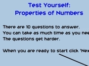 Jouer à Test yourself - properties of numbers