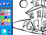 Jouer à Strange house coloring