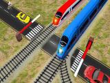 Jouer à Euro railroad crossing : railway train passing 3d