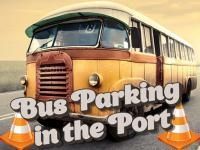 Bus parking in the port