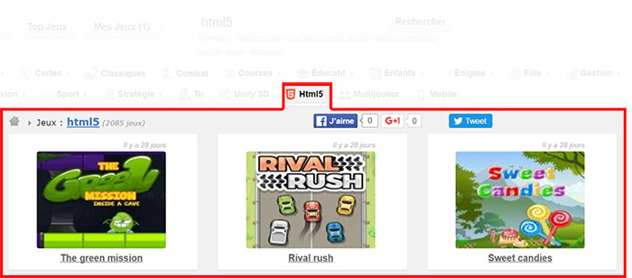 Jeux html5
