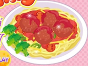 Jouer à Cooking spaghetti meatball