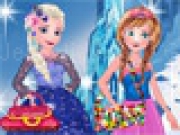 Jouer à Elsa With Anna Dressup