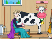 Jouer à Elsa Milking Cow
