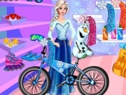Jouer à Elsa and Olaf Bike Decor