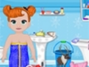 Jouer à Frozen Baby Bathroom Cleaning