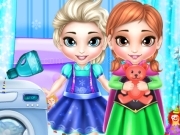 Jouer à Frozen Sisters Washing Toys