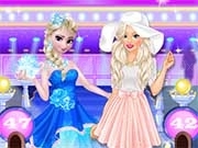 Jouer à Elsa vs Barbie Fashion Show