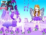 Jouer à Purple butterfly dress up