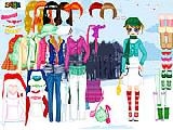 Jouer à Winter walking dress up