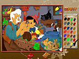 Jouer à Pinocchio online coloring