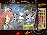 Jouer à 101 dalmatians online coloring page