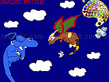 Jouer à Dragon battle coloring