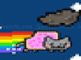 Jouer à Nyan cat - meteor flight!