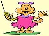 Jouer à Pussy and phone coloring