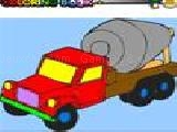 Jouer à Truck carrying concrete coloring game