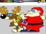 Jouer à Deer santa claus coloring game