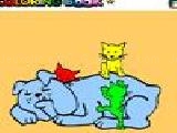 Jouer à Dog and cat coloring game