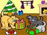 Jouer à Doggy christmas coloring