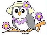 Jouer à Flowery owl coloring