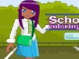 Jouer à School girl coloring dress up