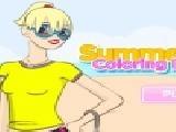 Jouer à Summer style coloring dressup