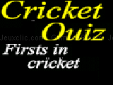 Jouer à The cricket quiz: firsts in cricket