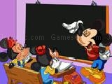 Jouer à Mickey school blackboard online coloring game