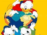 Jouer à Huey dewey louie duck with earth online coloring game