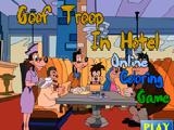 Jouer à Goof troop in hotel online coloring game