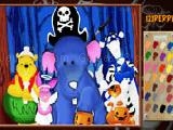 Jouer à Pooh halloween online coloring page