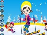 Jouer à Cute skier dress up