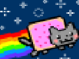 Jouer à Nyan cat fly!