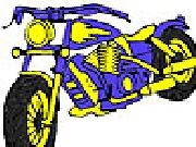 Jouer à Big blue motorbike coloring