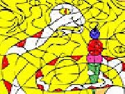 Jouer à Hungry snake coloring