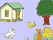 Jouer à Dog and farmhouse coloring