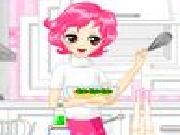 Jouer à Pink girl in kitchen