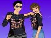 Jouer à Seaside walking couple