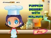 Jouer à Pumpkin dessert with walnuts