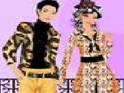 Jouer à Stylish couple with leopard print