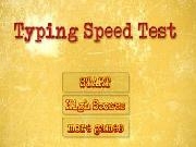Jouer à Typing speed test