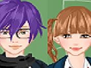 Jouer à Cute school couple dress up game