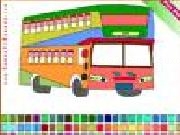 Jouer à Double decker bus coloring